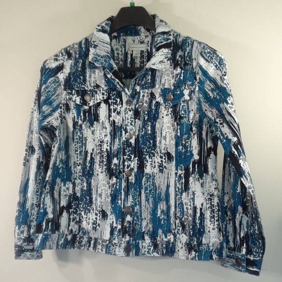 Christopher & Banks Denim-like jacket - Picture 1 of 8